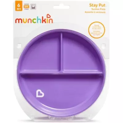 Munchkin Stay Put на присоске фиолетовый 6+