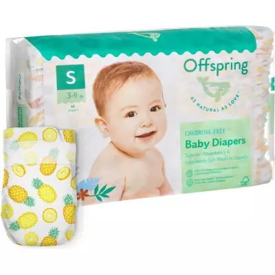 Подгузники Offspring S, 48 шт